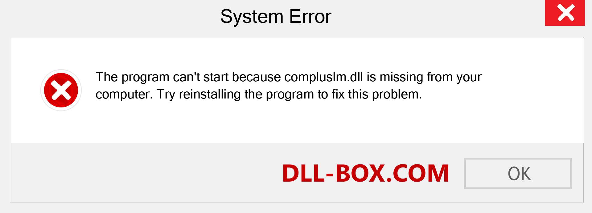  compluslm.dll file is missing?. Download for Windows 7, 8, 10 - Fix  compluslm dll Missing Error on Windows, photos, images